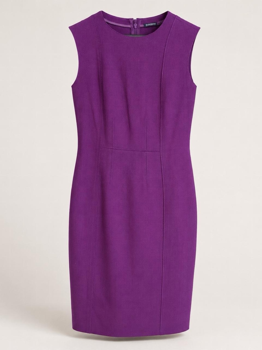 Magaschoni Sleeveless Violet Sheath Dress